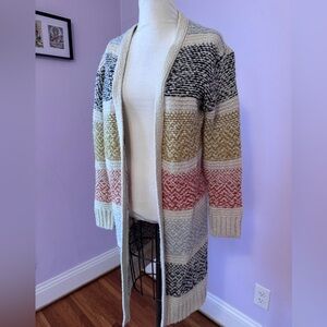Universal Thread Multicolor Striped Cardigan